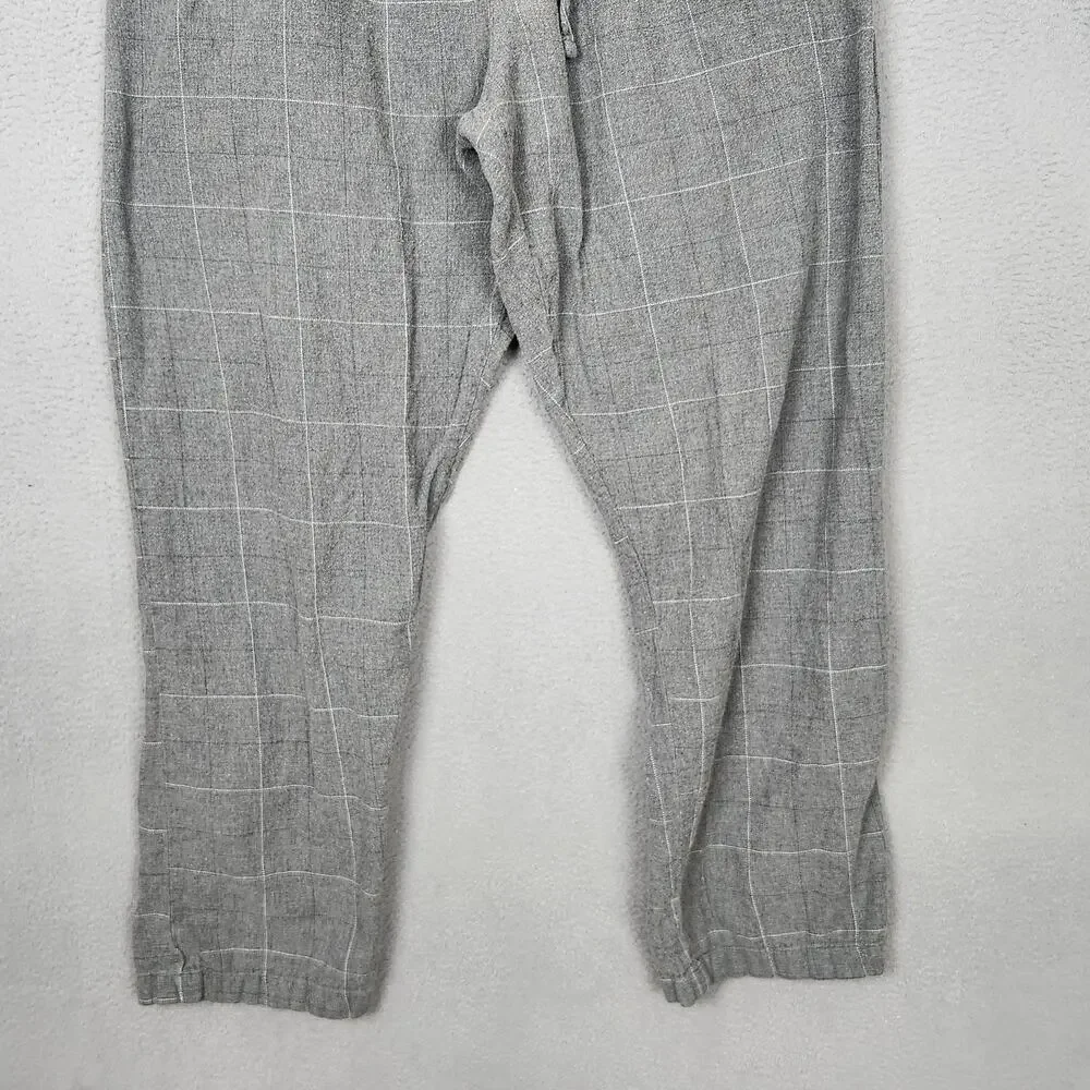 Polo Ralph Lauren Pajama Pants Mens XL Gray Cotton Plaid Lounge Sleepwear